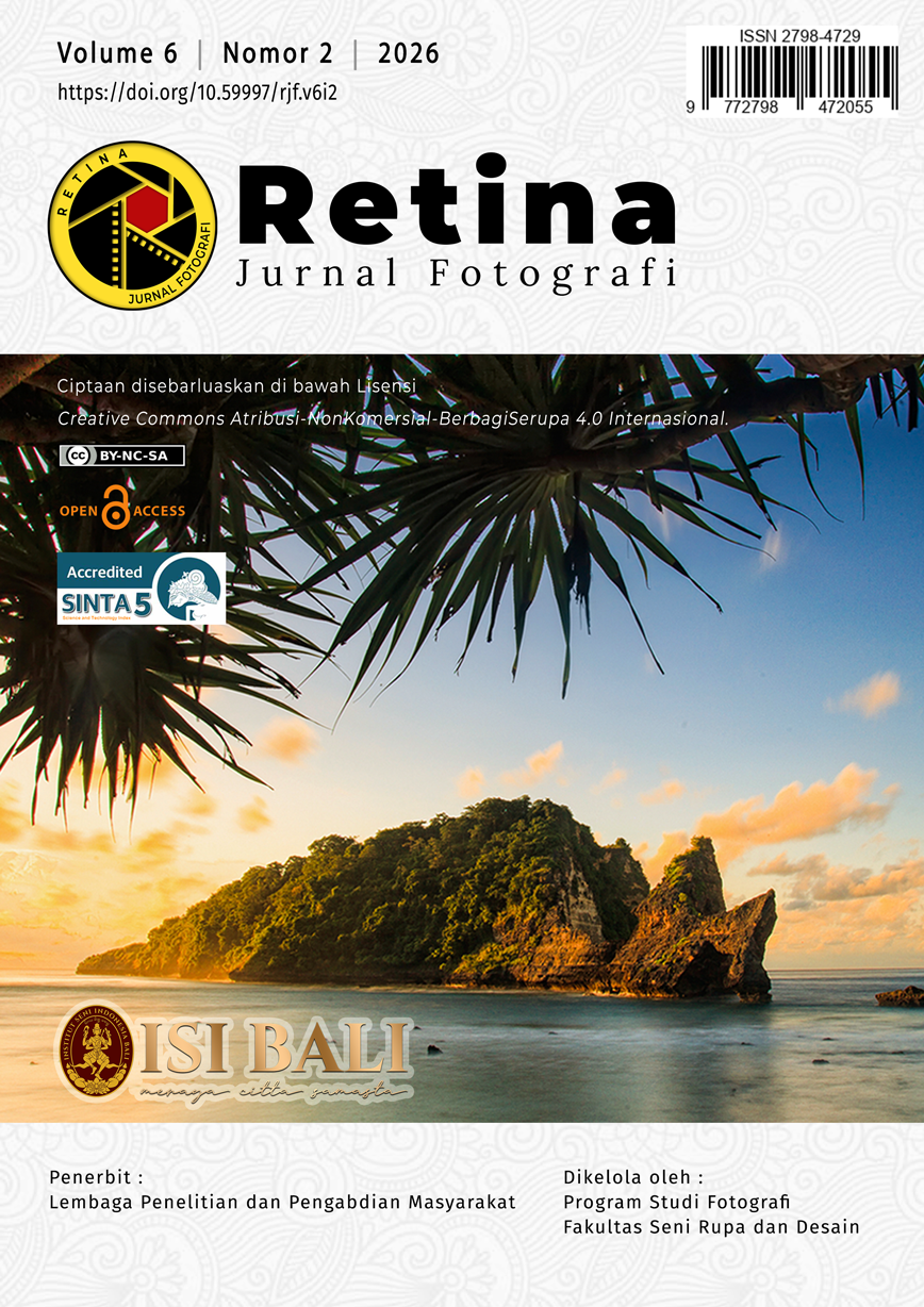 					Lihat Vol 6 No 2 (2026): Retina Jurnal Fotografi
				